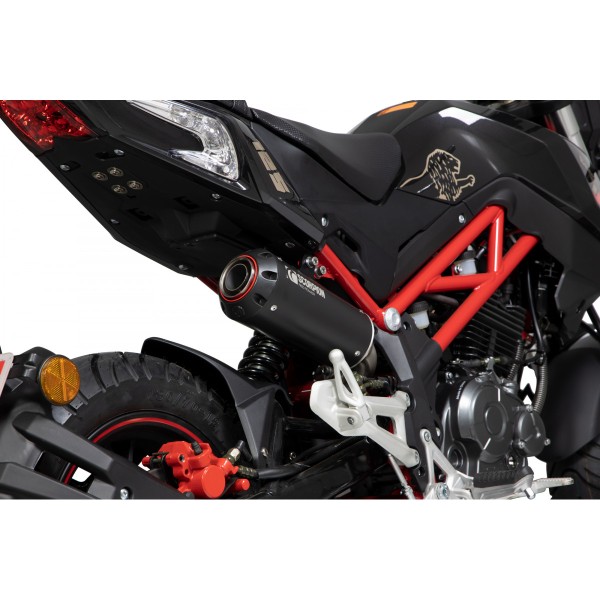 Scorpion Exhaust Benelli TNT 125 Scorpion Black Exhaust Can With Link Pipe